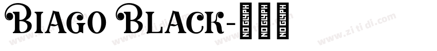 Biago Black字体转换